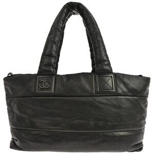 Chanel Black Calfskin Coco Cocoon Tote Handbag 117779